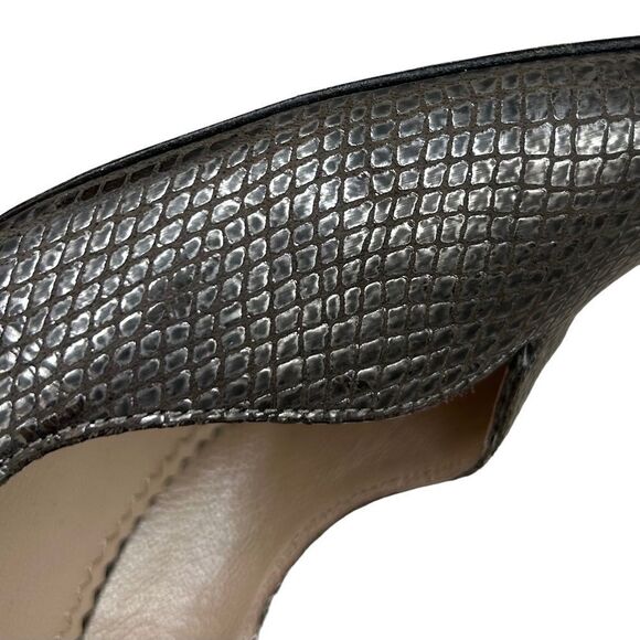 Jean-Michel Cazabat Metallic Leather Pumps Heels EU 38.5 - Picture 9 of 11